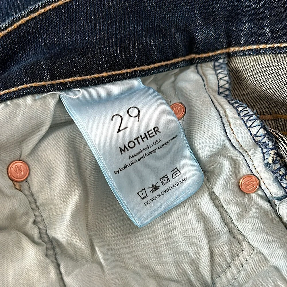 Mother NWT The Scrapper Cuff Ankle Fray Wicked Wildflowers Jeans Pants *Sz 29* - Picture 10 of 10